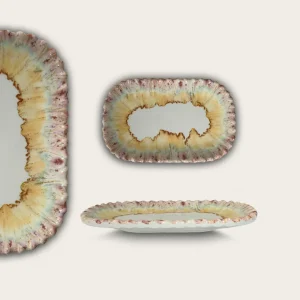 Rettangolo Melamina Perla Reactive Sabbia 17×11 cm – H 2 cm