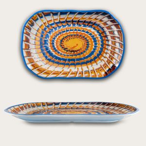 Vassoio Melamina Riccio Blu