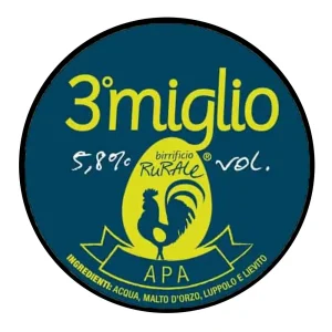 Birra Terzo miglio  Birrificio Rurale Fusto 25 Litri