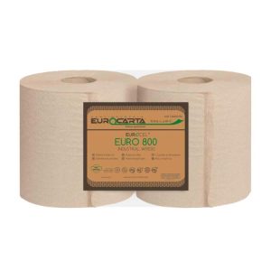 Bobina Carta 100% Riciclata Ecolabel Euro800 2rotoli