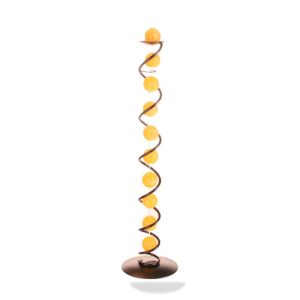Spirale Metallo con Candele Multicolore