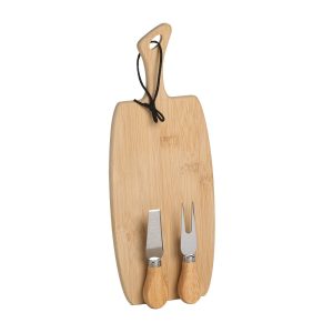 Tagliere in Legno di Bamboo con Coltellini