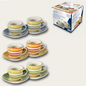 Set 2 Tazze Da The Apulia Con Piattino