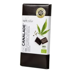 Cioccolato fondente con semi di canapa Bio, 100 g