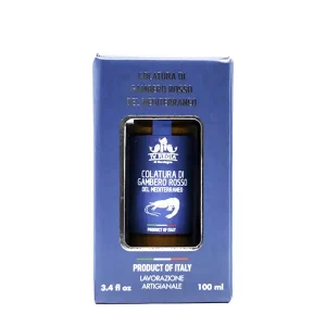 Colatura di gambero rosso del Mediterraneo Formato Gr 100 con astuccio “IV Regia di Sardegna”