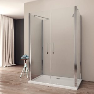 Box doccia Aaron 105×100 con Cristallo trasparente