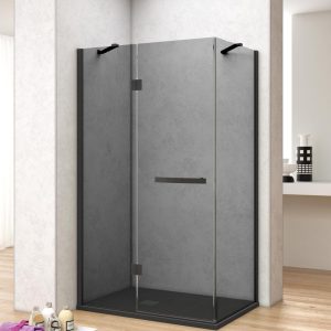 Box doccia Abrau 100×75 con Cristallo grigio
