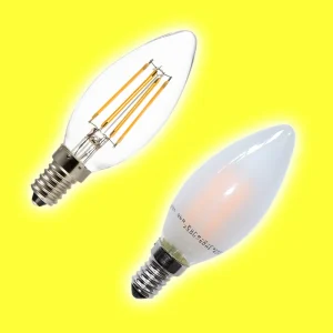 Lampadina LED a candela – luce naturale, 4 W