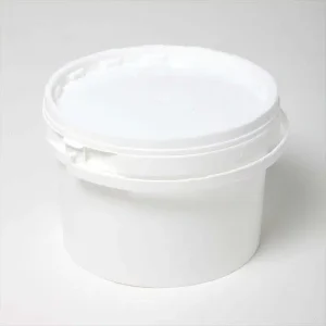 Secchio in plastica alta qualit&agrave; per miele da 4,5kg cm19x19x16,5h
